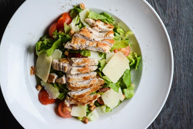 Healthy chicken Ceasar salad