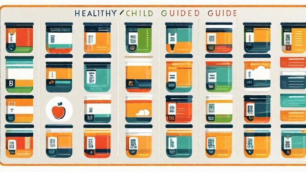 Photo healthy child nutrition guide