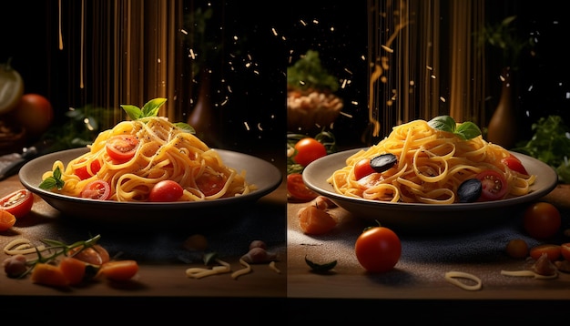 Healthy and delicious pasta advertisement photoshoot Commercial photography