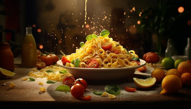 Healthy and delicious pasta advertisement photoshoot Commercial photography