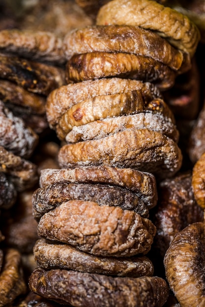 Healthy dry figs for sale on market 