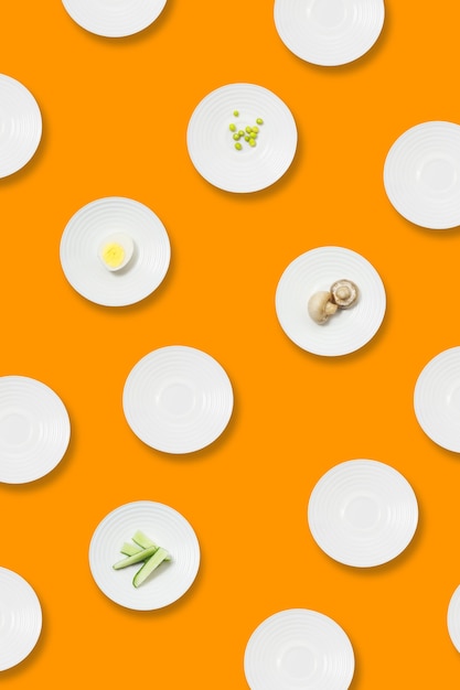 Healthy eating minimalist pattern