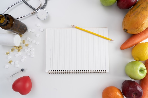 Foto programma di dieta sana programma di dieta di perdita di peso di dieta