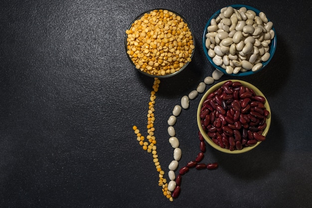 healthy eating vegetarian beans lentils and peas