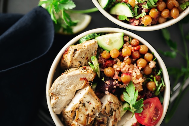 Healthy food in a bowl