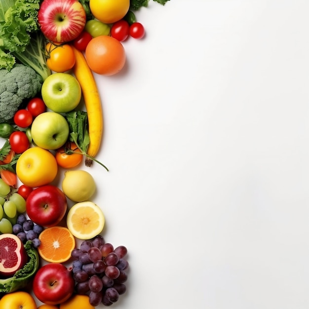 健康食品 果物と野菜 生成 AI
