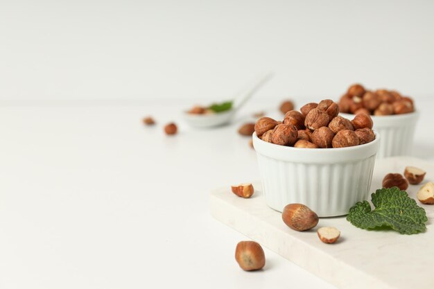 Healthy food and healthy nutrition concept nuts hazelnut