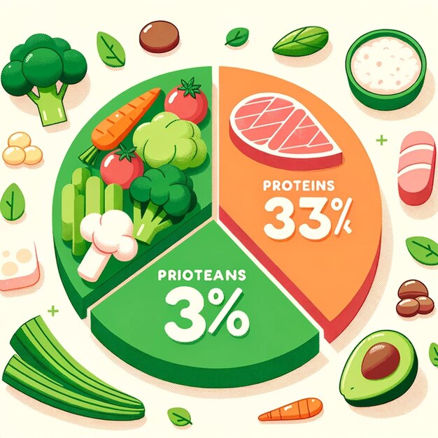 Photo healthy food illustration