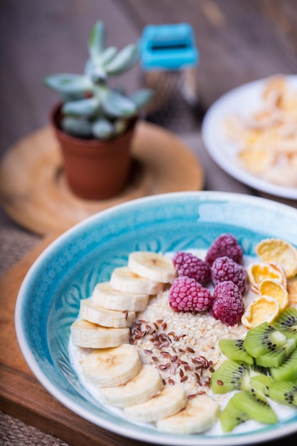 Healthy food oatmeal