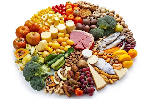 Healthy food pie chart Food Plate photo