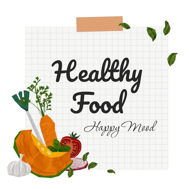 healthy food png happy mood healthy collage transparent background