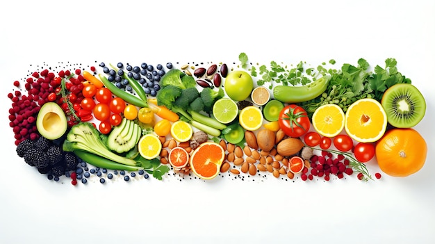 healthy foods illustration