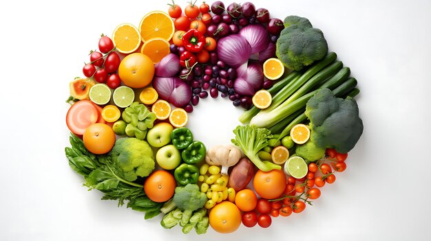 healthy foods illustration
