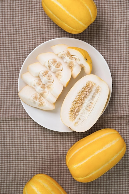 healthy and fresh delicious fruit korean melon