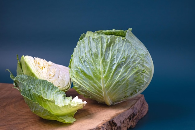 Healthy and fresh tasty vegetables cabbage