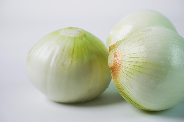 Photo healthy and fresh tasty vegetables onion