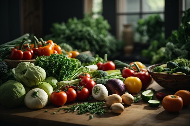 healthy and fresh vegetables