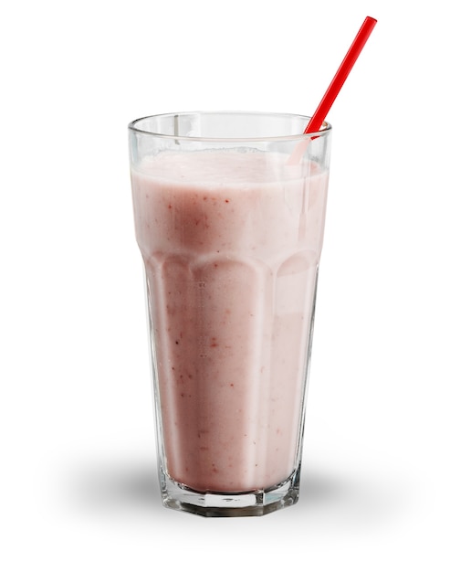 Healthy Fruit Smoothie in glass on  Background