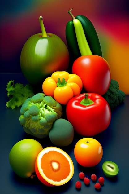 healthy fruit and vegetables