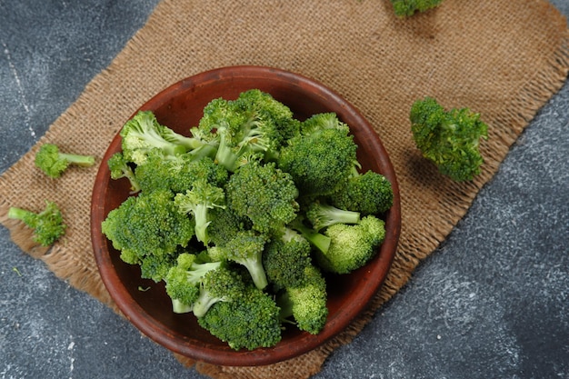 Healthy Green fresh Raw Broccoli Florets