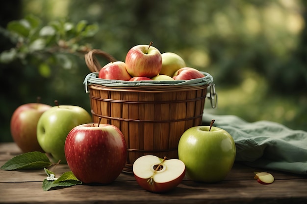 Healthy Lifestyle with Organic Apple Snack