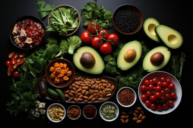 Healthy lifestyle Woman in green with a veggie platter nutritious eating