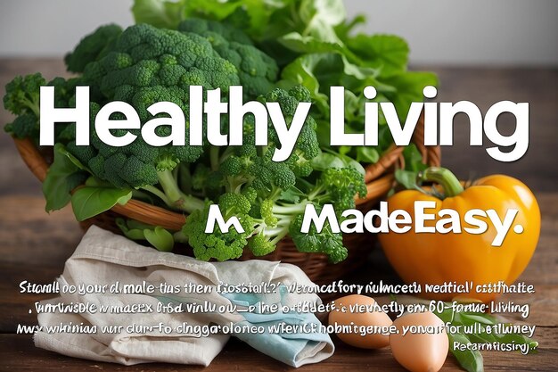 Photo healthy living made easy