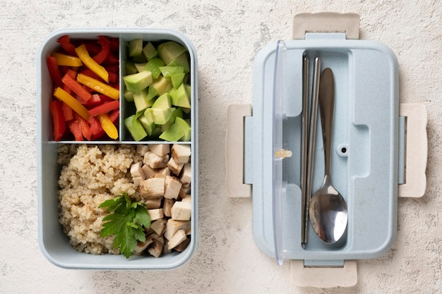 Healthy lunchbox packaging process