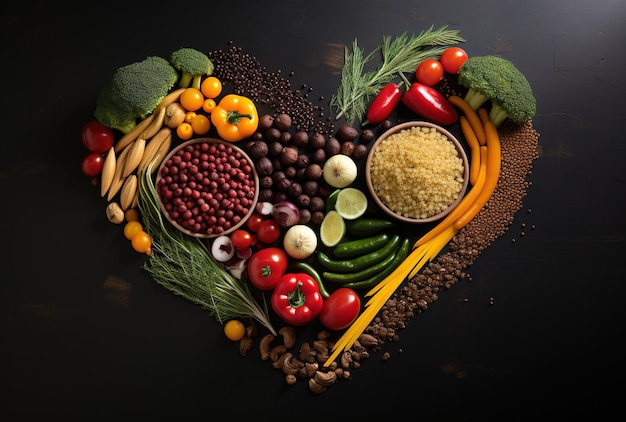 心臓のための健康的な栄養 健康的なライフスタイル 適切な栄養