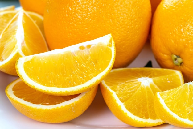 Healthy orange fruits background