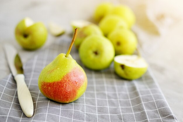 Healthy Organic Pears, Autumn Harvest