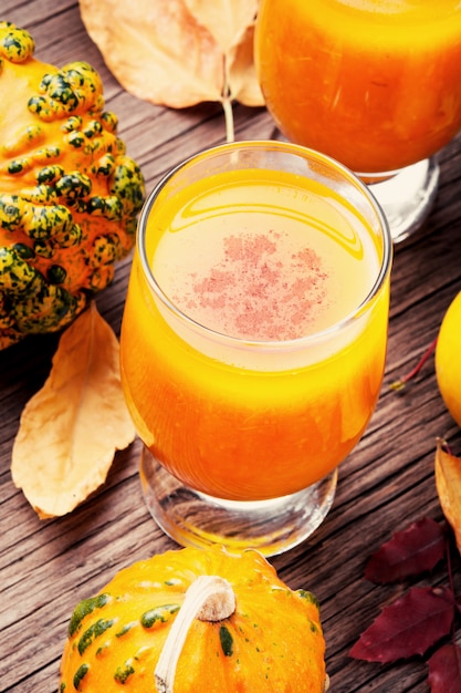 Healthy pumpkin smoothie