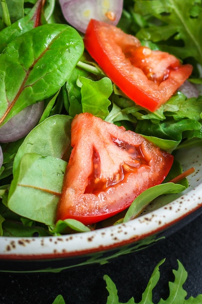 Healthy salad, leaves mix salad