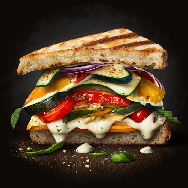 Healthy Sandwiches Fresh Delicious and Easy to Make AI Generative