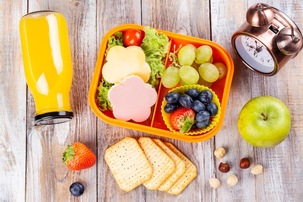 Healthy school lunch box