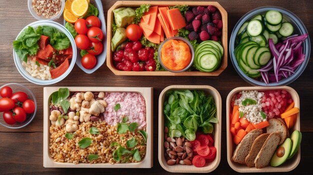 Healthy school lunch box