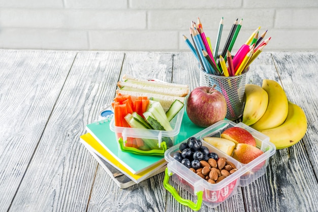 Healthy school lunch box