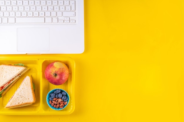 Healthy school lunch box