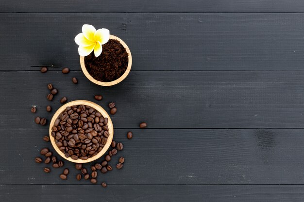 Healthy skin.  coffee skin scrub for spa