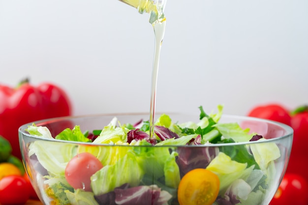 写真 健康野菜のサラダ。