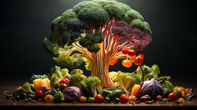 Healthy vegetables Generative Ai