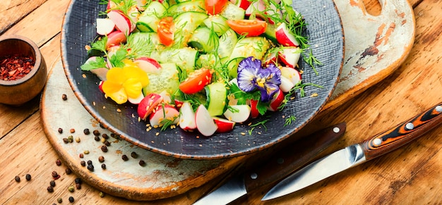 Healthy vegetables salad