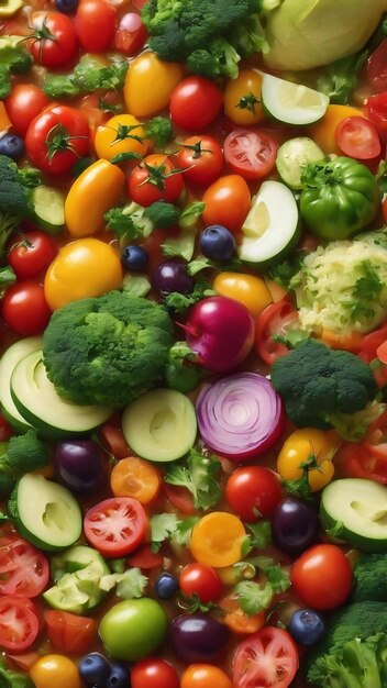 Foto cibo sano e vegetariano fatto in casa