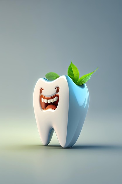 Healthy white tooth