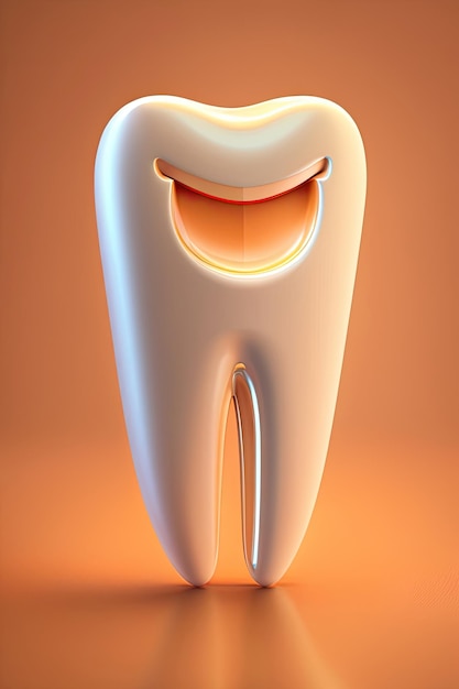 Здоровый белый зуб