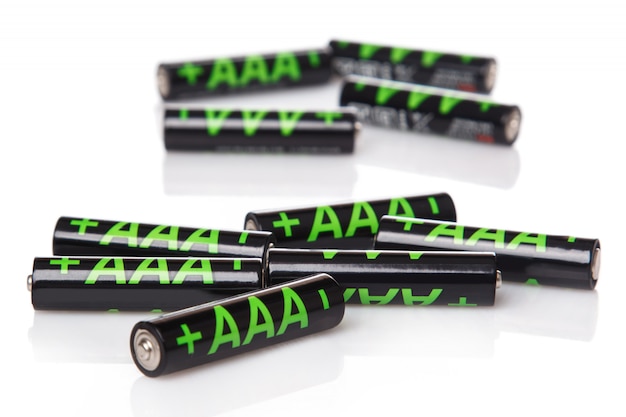 Heap of AAA batteries