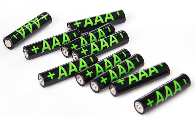 Heap of AAA batteries