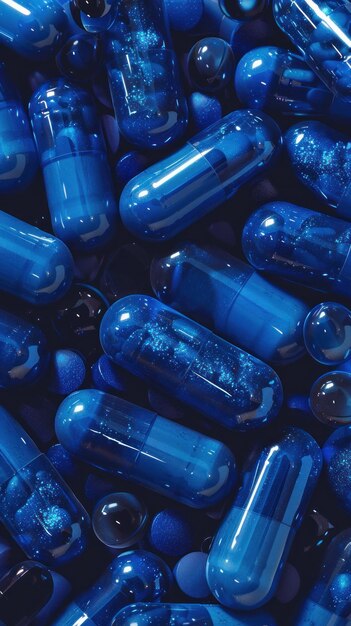 Heap of Blue Pills