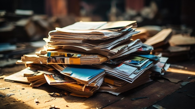 A heap of cardboard boxes ready for recycling