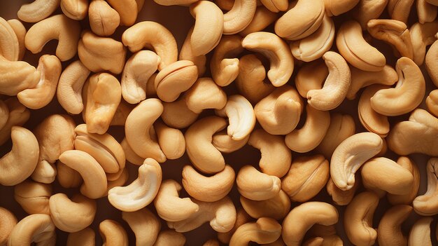 Photo heap of cashew nuts generative ai